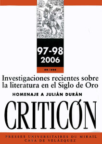 Investigaciones recientes sobre la literatura en el Siglo de Oro